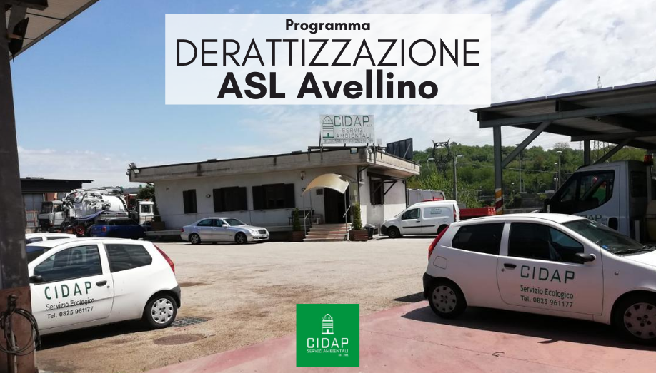 Programma derattizzazione Asl Avellino Luglio 2020