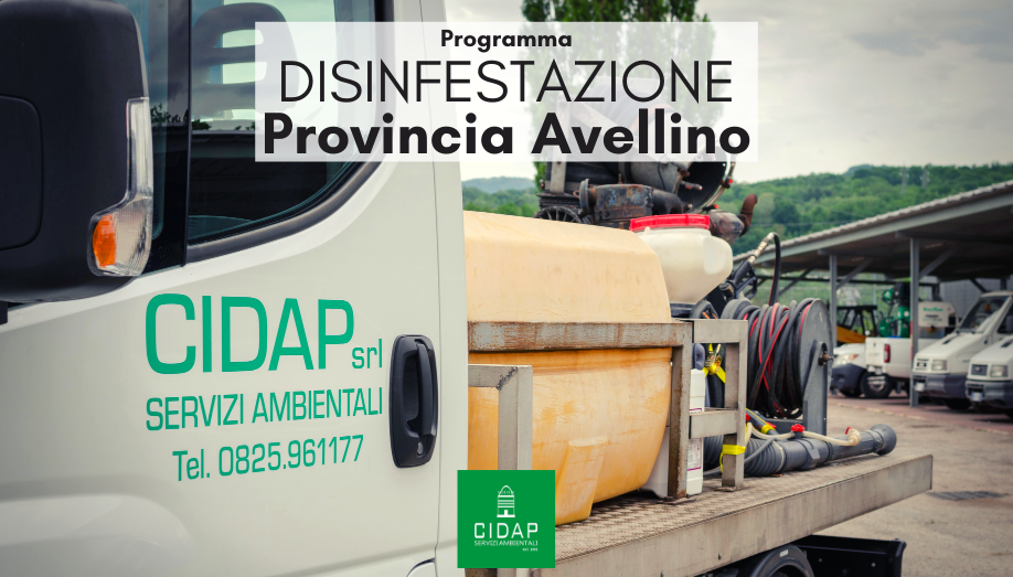 Provincia Avellino programma di disinfestazione aprile 2021