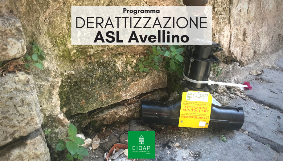 Programma derattizzazione ASL Avellino ottobre/novembre 2021