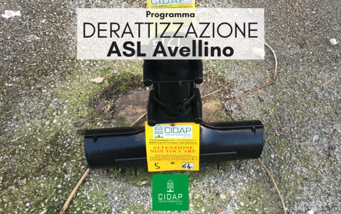 Programma derattizzazione ASL Avellino agosto 2022