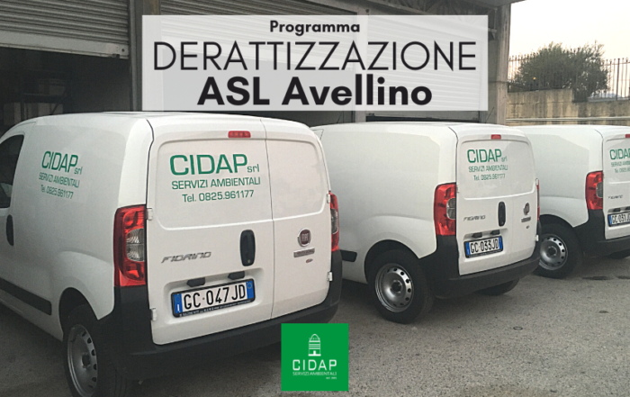 Programma derattizzazione ASL Avellino Settembre 2022