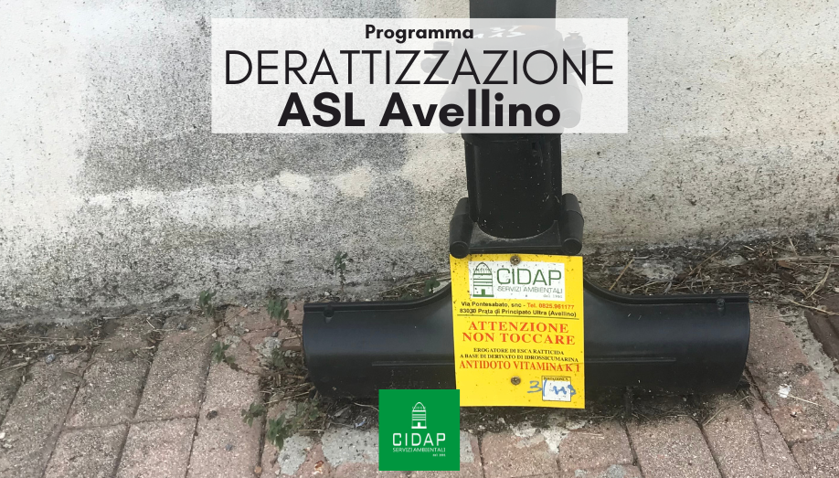 Programma derattizzazione ASL Avellino Maggio 2023