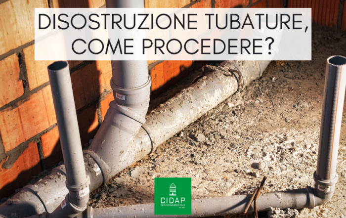 Disostruzione tubature in caso di odori sgradevoli