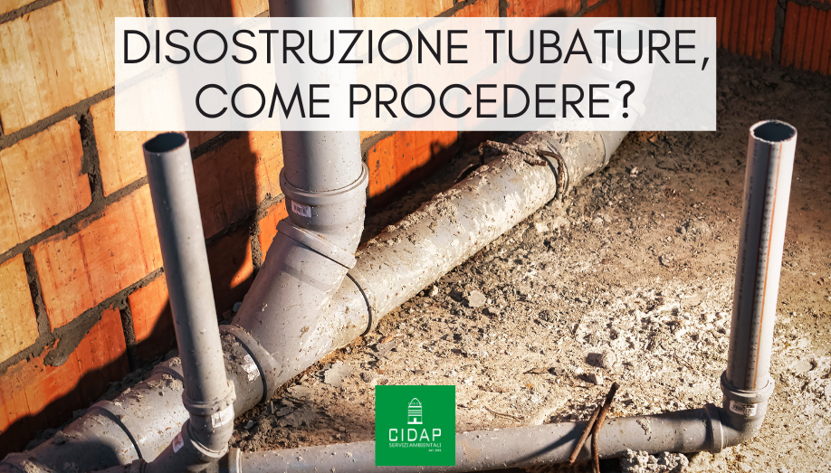 Disostruzione tubature in caso di odori sgradevoli