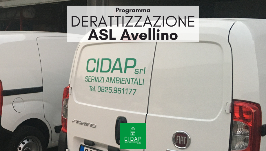 Programma derattizzazione ASL Avellino Novembre 2023