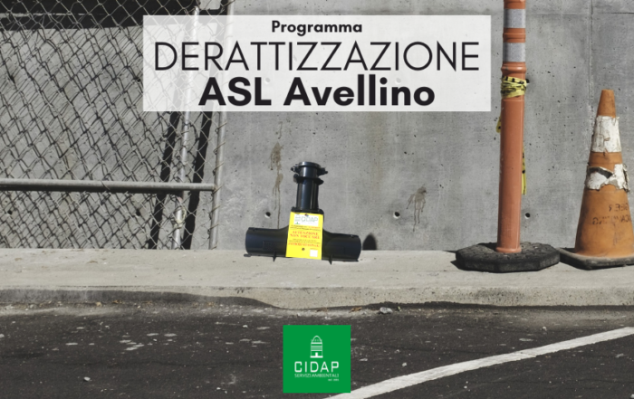 Programma derattizzazione ASL Avellino aprile 2024
