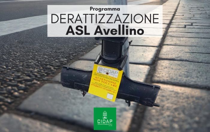 Programma derattizzazione ASL Avellino ottobre 2024