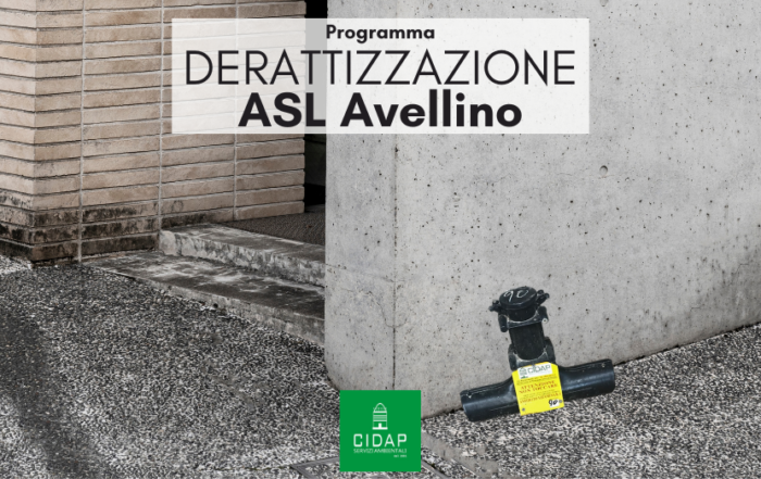Programma derattizzazione ASL Avellino maggio/giugno 2025