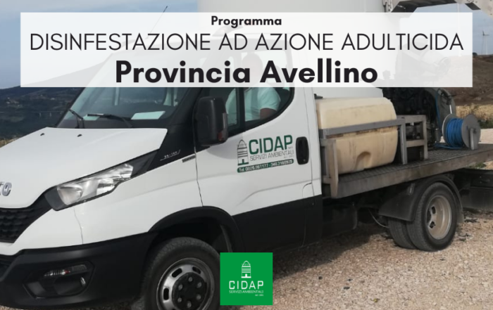 Provincia Avellino, programma di disinfestazione ad azione adulticida maggio 2025