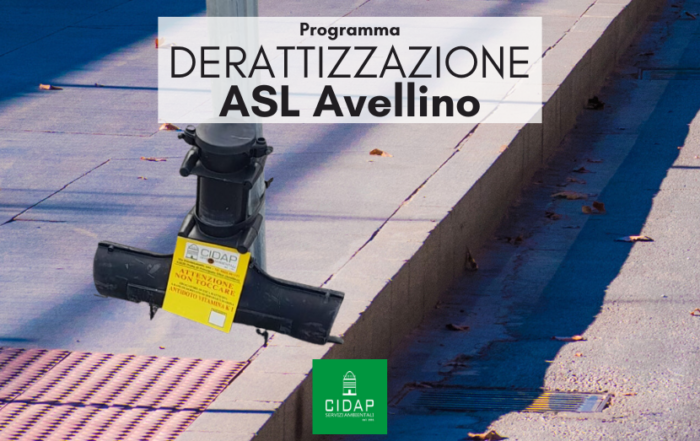 Programma derattizzazione ASL Avellino luglio 2025