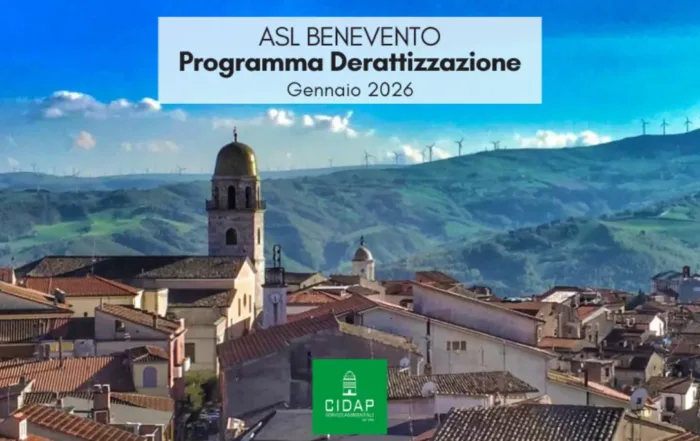Programma derattizzazione ASL Benevento gennaio 2026