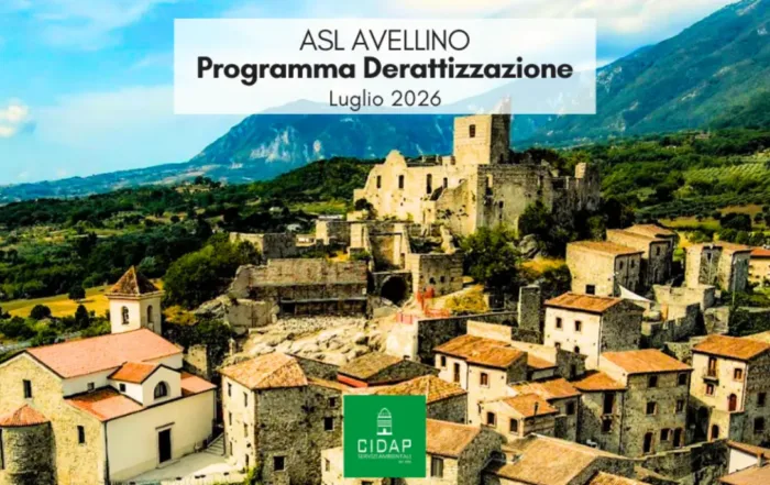 Programma derattizzazione ASL Avellino luglio 2026