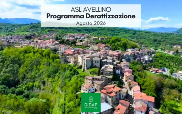 Programma derattizzazione ASL Avellino agosto 2026