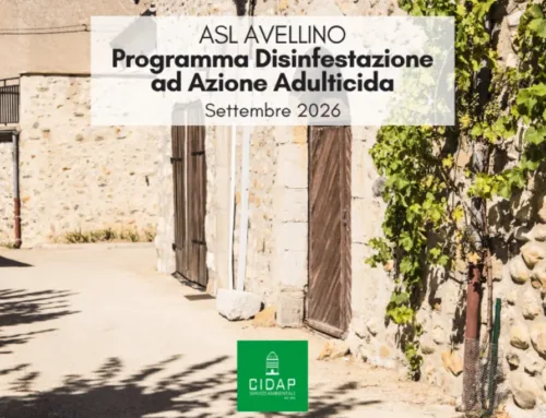 Provincia Avellino, programma di disinfestazione ad azione adulticida settembre 2026