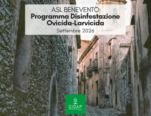 Provincia Benevento, programma di disinfestazione ovidica-larvicida settembre 2026