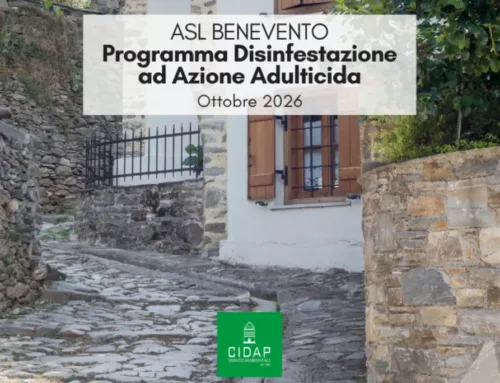 Provincia Benevento, programma di disinfestazione ad azione adulticida settembre 2026