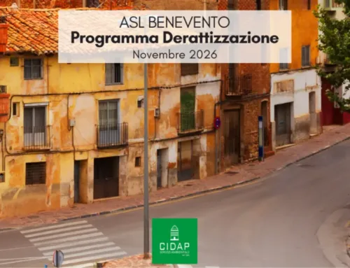 Programma derattizzazione ASL Benevento novembre 2026
